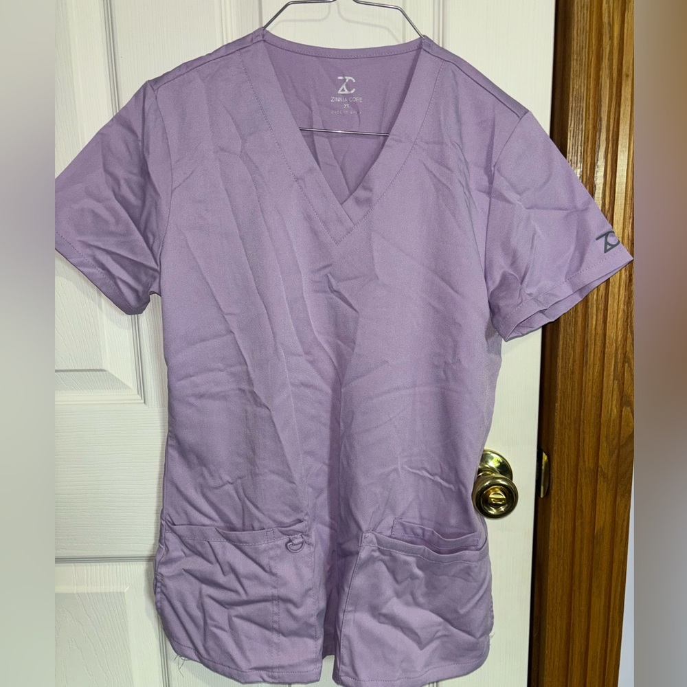 Women's Purple Scrub Set